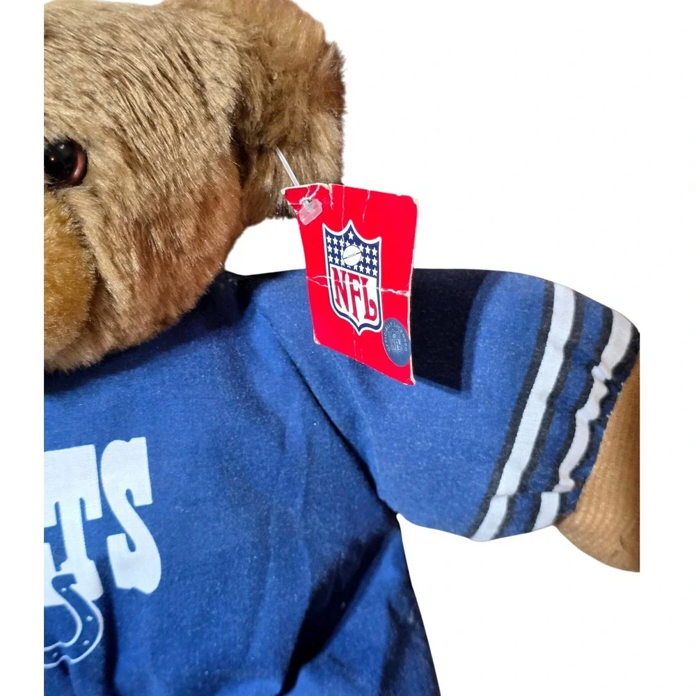 Indianapolis Coltsvintage‎ Teddy bearFootball Pajamas Plush Toy NFL Licensed